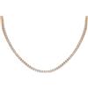 LB Exclusive - Collana Tennis in oro rosa 18 carati con diamanti - Donna - oro rosa 18kt - Taglia unica
