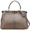 Fendi Pre-Owned - Borsa a tracolla Peekaboo Iconic media in pelle di vitello 2000-2010 - Donna - pelle di vitello - Taglia unica - Marrone