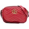Gucci Pre-Owned - Borsa a tracolla GG Marmont mini in pelle matelassé 2016 a oggi - Donna - pelle di vitello - Taglia unica - Rosso
