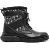 Christian Dior Pre-Owned - Stivaletti Explorer - Uomo - tessuto/tessuto/pelle di vitello/pelle di vitello/gomma - 41 - Nero