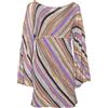 Missoni Pre-Owned - Abito corto con motivo chevron 2023 - Donna - viscosa/cotone - M - Toni neutri
