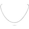 LB Exclusive - Collana tennis in oro bianco 18 carati con diamanti - Donna - diamanti/oro bianco 18kt - Taglia unica - Argento