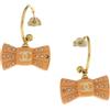 CHANEL Pre-Owned - Orecchini con pendente 2002 - Donna - placcatura in oro/acrilico/pietre sintetiche - Taglia unica
