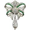 Jennifer Gibson Jewellery - Spilla con cristalli - Donna - cristalli/Rhodium Plated Metal - Taglia unica - Argento