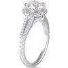LB Exclusive - Anello in oro bianco 14 carati con diamanti - Donna - diamante di laboratorio/oro bianco 14kt - Taglia unica