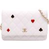CHANEL Pre-Owned - Borsa a tracolla Coco Casino in pelle Caviar trapuntata con catena 2021-2025 - Donna - pelle caviar - Taglia unica - Bianco
