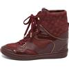 Louis Vuitton Pre-Owned - Sneakers con monogramma - Donna - pelle lucida/gomma/pelle/pelle scamosciata - 36.5 - Rosso