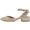 Jimmy Choo Pre-Owned - Pumps Vicky Glitter 35mm - Donna - pelle/pelle/Glitter/pelle - 37 - Toni neutri