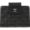 CHANEL Pre-Owned - Custodia per agenda con logo goffrato 2003 - Donna - pelle di agnello - Taglia unica - Nero