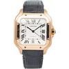 Cartier - Santos 40mm - Uomo - oro rosa 18kt/pelle - Taglia unica