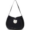 Ferragamo Pre-Owned - Borsa a spalla Gancini - Donna - tessuto/pelle - Taglia unica - Nero