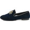 Giuseppe Zanotti - Mocassini con cristalli - Uomo - velluto/pelle di vitello/pelle di vitello - 41 - Blu