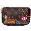 Louis Vuitton Pre-Owned - Borsa a mano Vivienne Christmas Roller Coaster mini con monogramma 2020 - Donna - tela - Taglia unica - Marrone