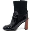 Louis Vuitton Pre-Owned - Stivaletti in pelle verniciata 105mm - Donna - pelle/pelle/pelle lucida - 39 - Nero