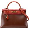 Hermès Pre-Owned - Borsa a tracolla Kelly Sellier 32 in pelle Box Calf 1999 - Donna - pelle di vitello - Taglia unica - RED