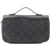 Louis Vuitton Pre-Owned - Portafoglio Monogram Eclipse con zip - Uomo - PVC - Taglia unica - Nero