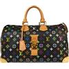 Louis Vuitton Pre-Owned - x Takashi Murakami Borsa a mano Speedy 40 con monogramma 2011 - unisex - pelle/PVC - Taglia unica - Nero