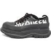 Alexander McQueen Pre-Owned - Sneakers con logo e suola rialzata - Uomo - pelle/gomma/pelle - 40 - Nero