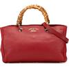 Gucci Pre-Owned - Borsa shopper media in pelle di vitello e bambù 2000-2015 - Donna - pelle di vitello - Taglia unica - Rosso