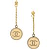 CHANEL Pre-Owned - Orecchini pendenti CC 2001 - Donna - placcatura in oro - Taglia unica