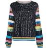 Mary Katrantzou - Maglione con paillettes - Donna - poliestere - M - Nero