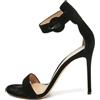 Gianvito Rossi - Sandali in velluto Pre-owned 120mm - Donna - pelle/velluto/pelle - 40 - Nero