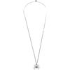CHANEL Pre-Owned - Collana a catena con pendente a fiocco 2018 - Donna - placcatura in argento/pietre sintetiche - Taglia unica