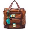 Dolce & Gabbana Pre-Owned - Borsa con tasche - Donna - tessuto/pelle - Taglia unica - Marrone