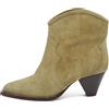 Isabel Marant Vintage - Stivali cowboy Darizo in pelle scamosciata 50mm Pre-owned - Donna - pelle scamosciata/pelle/pelle - 38 - Toni neutri