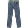 Louis Vuitton Pre-Owned - Pantaloni denim con monogramma 2006 - Donna - cotone/elastam - 34 - Blu