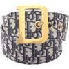 Christian Dior Pre-Owned - Cintura con motivo Oblique jacquard anni 2010 - Donna - tela - 80 - Bianco