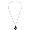 CHANEL Pre-Owned - Collana con pendente CC 2005 - Donna - placcatura in argento/acrilico - Taglia unica