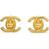 CHANEL Pre-Owned - Orecchini CC con chiusura a girello 1996 - Donna - placcatura in oro - Taglia unica