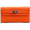 Hermès Pre-Owned - Portafoglio Kelly in pelle Chevre Mysore 2014 - Donna - pelle di capra - Taglia unica - Arancione