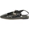 Jimmy Choo Pre-Owned - Ballerine in pelle - Donna - pelle di vitello/pelle verniciata/pelle di vitello - 35 - Nero