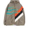 Gucci Pre-Owned - Giacca in tessuto GG Supreme con cappuccio anni 2010 - Uomo - poliammide/poliammide/poliestere - 52 - Toni neutri