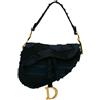 Christian Dior Pre-Owned - Borsa a spalla Saddle Camouflage in tela con ricamo 2019 - Donna - tela - Taglia unica - Blu