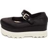 Miu Miu Pre-Owned - Stringate con suola rialzata 65mm - Donna - raso/pelle di vitello/gomma - 36 - Nero