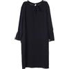 Hermès Pre-Owned - Abito in lana con nastro anni 2010 - Donna - lana - 38 - Nero