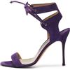 Manolo Blahnik - Sandali Laramod 100mm Pre-owned - Donna - pelle di vitello/pelle di vitello/pelle scamosciata di vitello - 37 - Viola