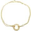 Cartier - Bracciale Love Circle 2PD in oro giallo 18 carati con diamanti anni 2010 - Donna - oro giallo 18kt - Taglia unica