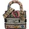 Christian Dior Pre-Owned - Borsa a tracolla Mille Fleurs Lady D Lite mini in tela con ricamo 2023 - Donna - tela - Taglia unica - Marrone