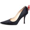 Jimmy Choo Pre-Owned - Pumps a punta in raso 100mm - Donna - pelle di vitello/raso/pelle di vitello - 37 - Nero