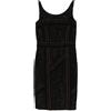 Prada Pre-Owned - Abito midi con ricamo - Donna - nylon/seta/puro cotone - 40 - Nero