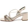 Gina - Sandali con decorazione Pre-owned 80mm - Donna - pelle di vitello/pelle di vitello/pelle di vitello - 36 - Toni neutri