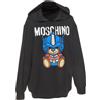 Moschino Pre-Owned - Felpa con ricamo Teddy Bear e cappuccio - Donna - tessuto - M - Nero