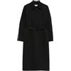 Balenciaga Pre-Owned - Cappotto con cintura anni 2000 - Donna - cotone/cupro - 34 - Nero