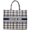 Christian Dior Pre-Owned - Borsa tote Check n Dior Book grande 2021 - Donna - tela - Taglia unica - Blu