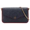 Louis Vuitton Pre-Owned - Pochette Felicie in pelle Empreinte con monogramma e tracolla 2021-2025 - Donna - pelle - Taglia unica - Blu