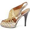 Roberto Cavalli Vintage - Sandali con tacco metallizzato 120mm - Donna - pelle/pelle/pelle - 37.5 - Oro